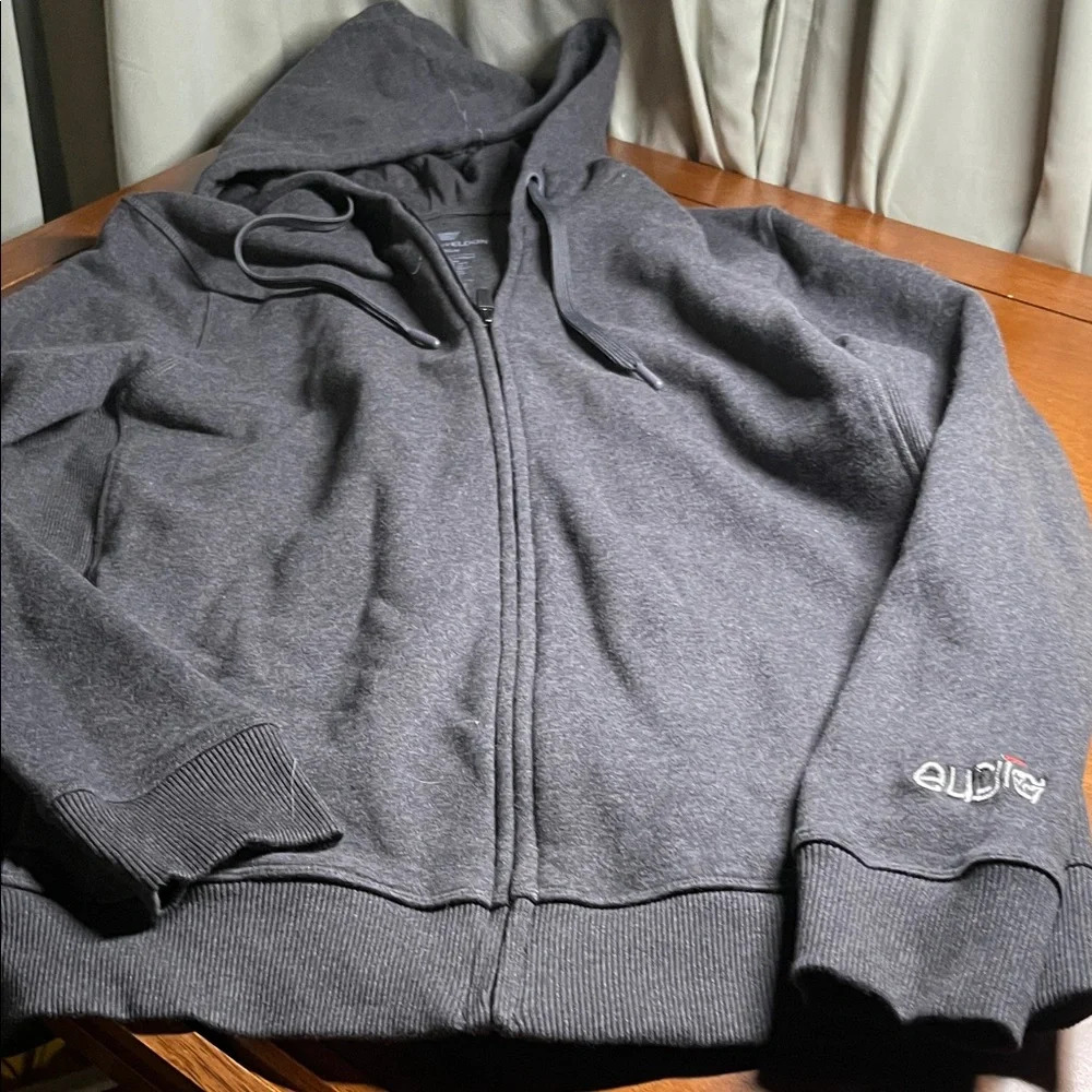 Mack Weldon Dark Gray Hooded Jacket Full Zip - Picture 4 of 9